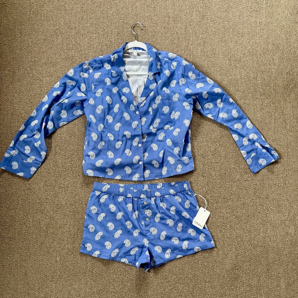 PJ Salvage Blue Paisley Pajamas Set